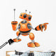 Orange RSS Robot Concept Wall Decal
