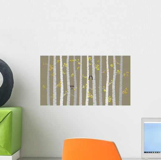 Vector Birch or Aspen Wall Decal