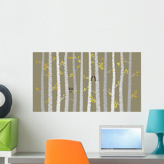 Vector Birch or Aspen Wall Decal
