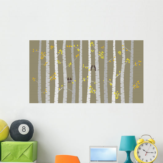 Vector Birch or Aspen Wall Decal