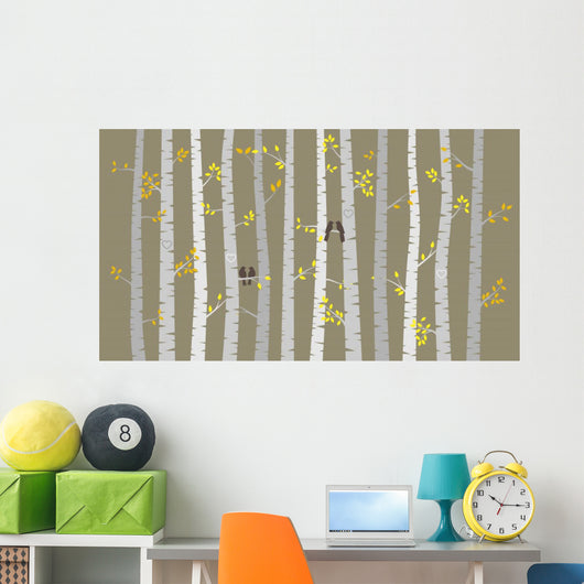 Vector Birch or Aspen Wall Decal