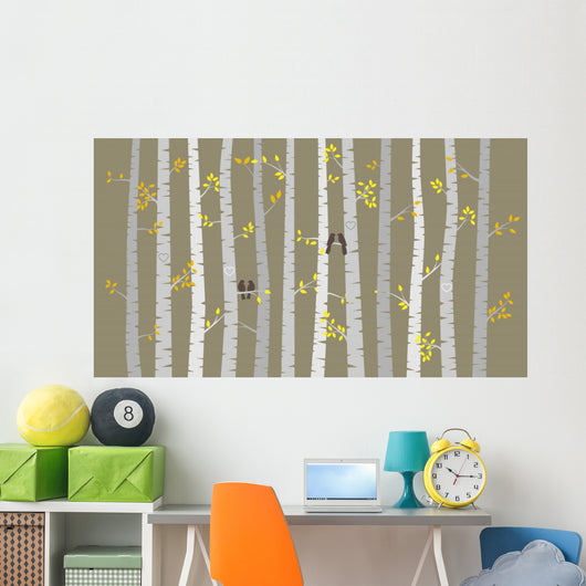 Vector Birch or Aspen Wall Decal