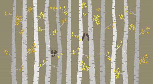 Vector Birch or Aspen Wall Decal