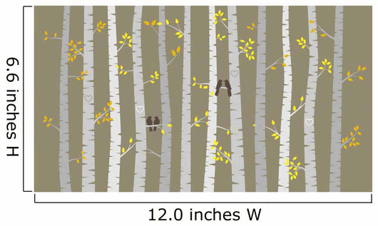 Vector Birch or Aspen Wall Decal