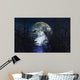 Spooky with Crows Trees Wall Decal