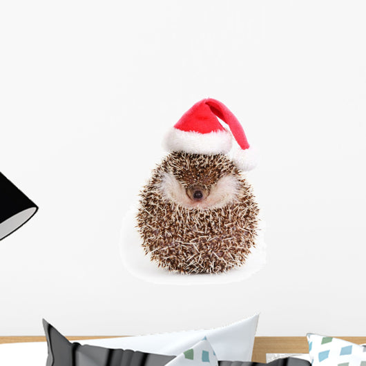 Christmas Hedgehog Wall Decal