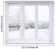 Snow Scene Window Wall Mural