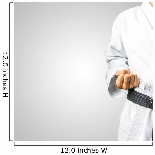 Partial view of a man in karate uniform Wall Mural
