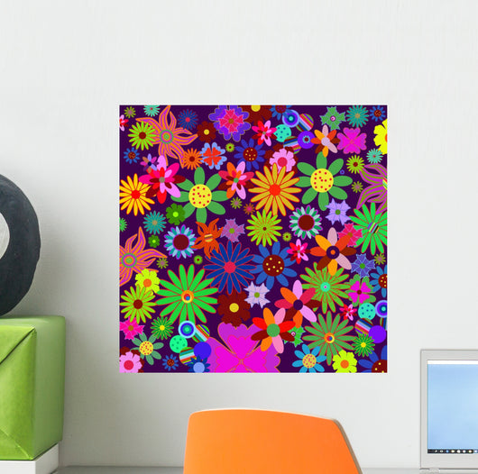 Flower Power Flower Bulk Wall Decal