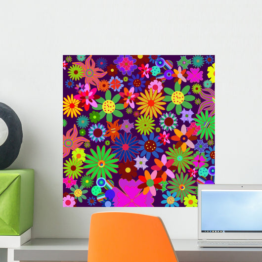 Flower Power Flower Bulk Wall Decal