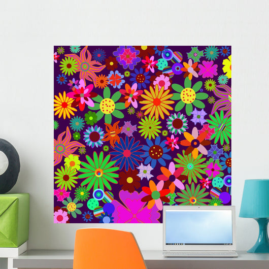 Flower Power Flower Bulk Wall Decal
