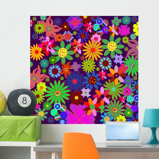 Flower Power Flower Bulk Wall Decal
