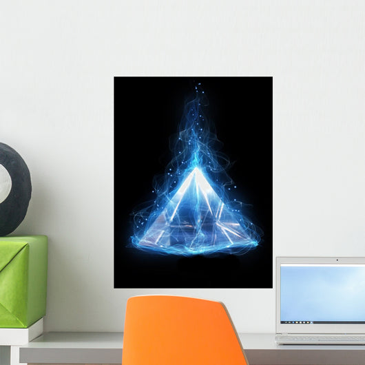 magic glass pyramid Wall Mural