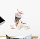 Birthday Teatime Kitten Cat Wall Decal