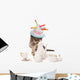 Birthday Teatime kitten cat Wall Decal