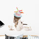 Birthday Teatime kitten cat Wall Decal
