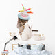 Birthday Teatime kitten cat Wall Decal