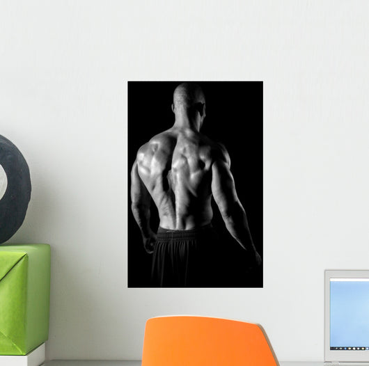 back muscles fitness Wall Mural