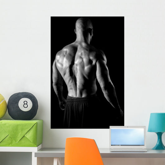 back muscles fitness Wall Mural