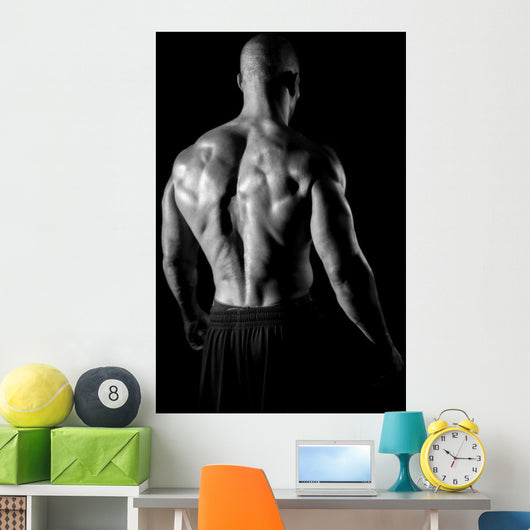 back muscles fitness Wall Mural