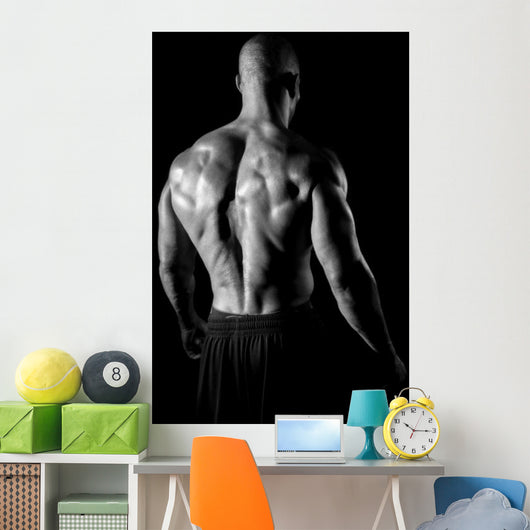 back muscles fitness Wall Mural