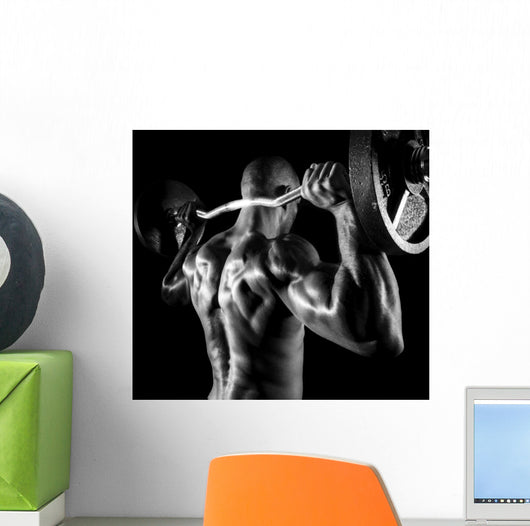Back Shoulder Press Wall Decal