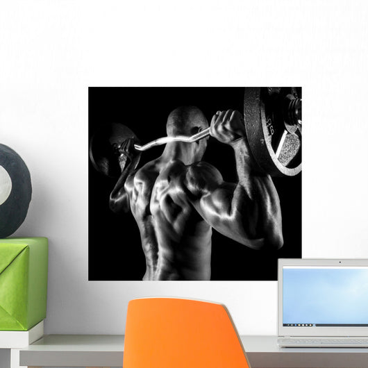 Back Shoulder Press Wall Decal