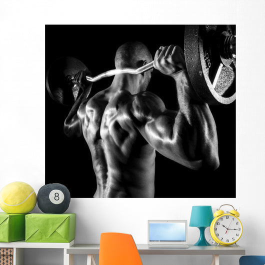 Back Shoulder Press Wall Decal