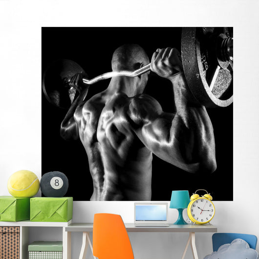 Back Shoulder Press Wall Decal