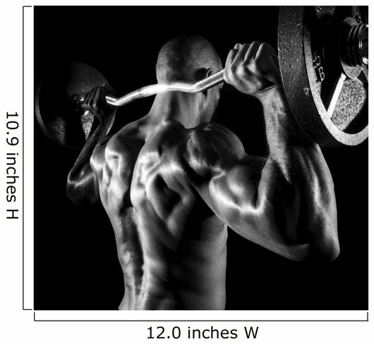 Back Shoulder Press Wall Decal