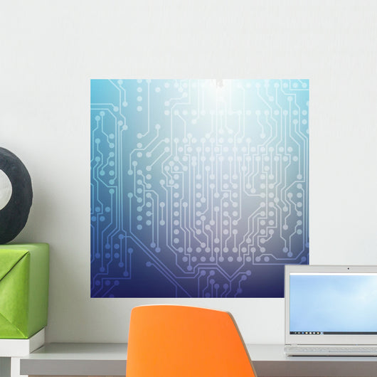 Microchip Circuit Board Wall Mural