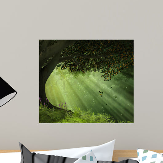 Old Tree Beautiful Day Wall Decal