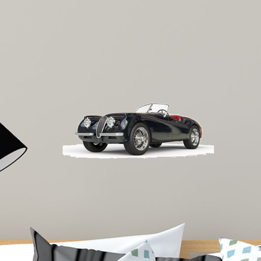 Black Vintage Car Shot Wall Decal