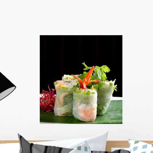 Fresh Spring Rolls Vietnamese Wall Decal