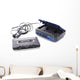 music cassette and walkman Wall Decal