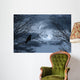 Halloween Background With Spooky Forest Wall Mural