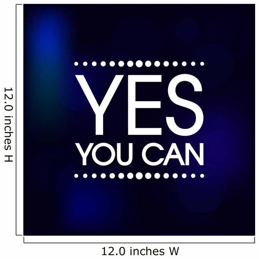 Yes You Can Vector Wall Decal