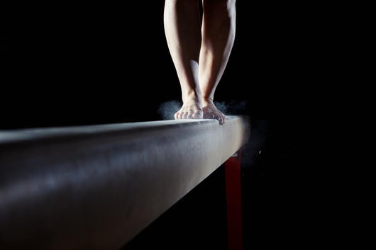Feet Of Gymnast On Balance Beam Wall Decal
