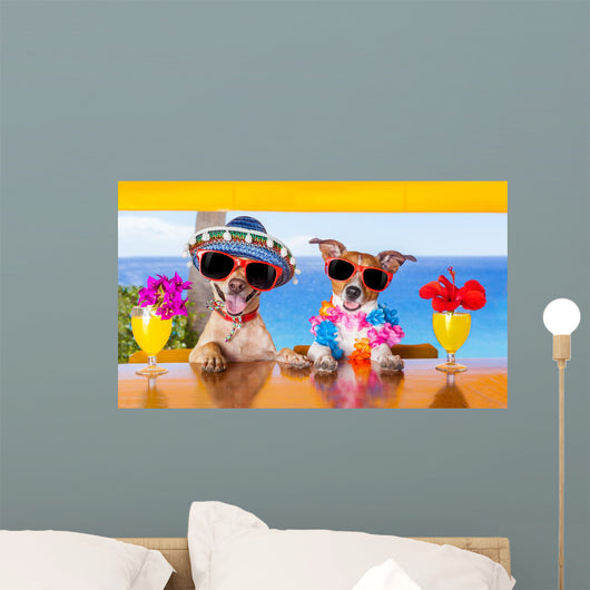 cocktail dogs Wall Mural