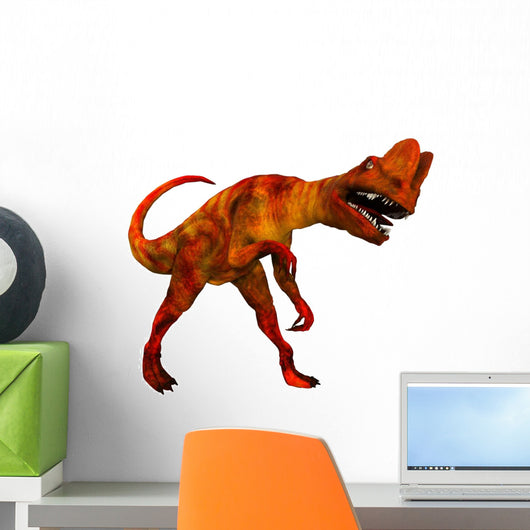 Dilophosaurus White Wall Decal