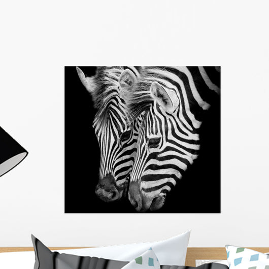 A Headshot of a Burchell's Zebra Wall Mural