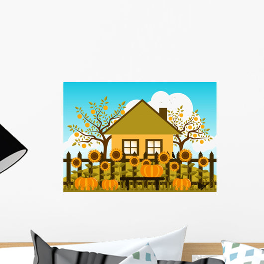 Autumn Garden Wall Decal