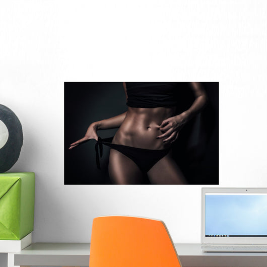 Fit Girl Abs Wall Decal