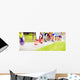 Unidentified marathon racers running Wall Mural