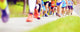 Unidentified Marathon Racers Running Wall Decal