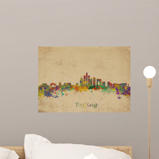 Beijing China Skyline Wall Mural