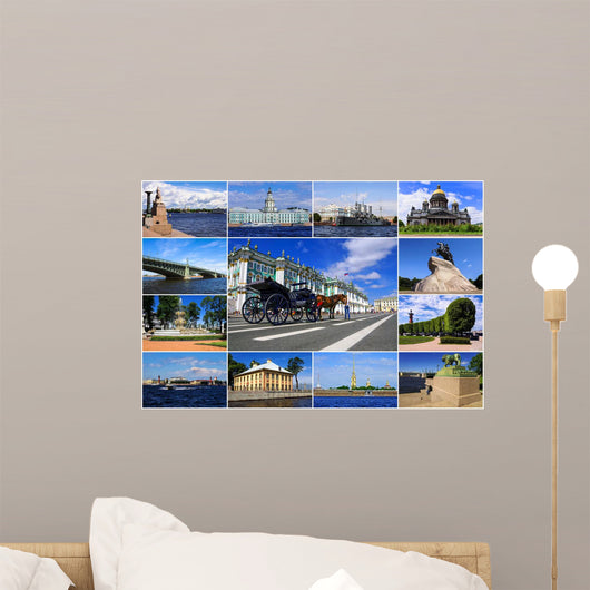 St Petersburg Russia Collage Wall Decal