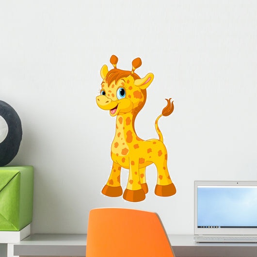 Cute Giraffe Wall Decal