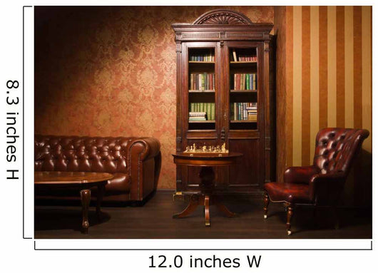Classical library room Wall Mural