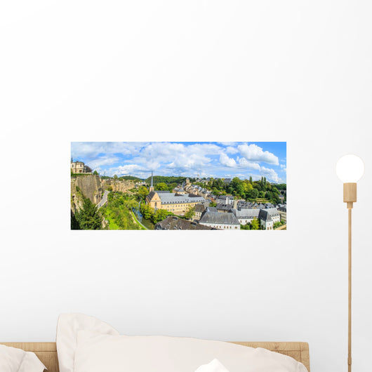 A cityscape of Luxembourg city in Luxembourg Wall Mural